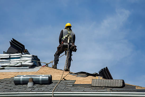 Professional Storm Damage Roof Repair technician working in Vienna, NJ